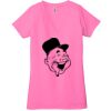Ladies' Jersey Short-Sleeve Deep V-Neck T-Shirt Thumbnail
