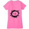 Ladies' Jersey Short-Sleeve Deep V-Neck T-Shirt Thumbnail