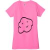 Ladies' Jersey Short-Sleeve Deep V-Neck T-Shirt Thumbnail