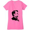 Ladies' Jersey Short-Sleeve Deep V-Neck T-Shirt Thumbnail