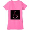 Ladies' Jersey Short-Sleeve Deep V-Neck T-Shirt Thumbnail