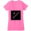 Ladies' Jersey Short-Sleeve Deep V-Neck T-Shirt Thumbnail