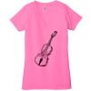 Ladies' Jersey Short-Sleeve Deep V-Neck T-Shirt Thumbnail
