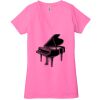 Ladies' Jersey Short-Sleeve Deep V-Neck T-Shirt Thumbnail