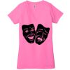 Ladies' Jersey Short-Sleeve Deep V-Neck T-Shirt Thumbnail
