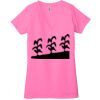 Ladies' Jersey Short-Sleeve Deep V-Neck T-Shirt Thumbnail