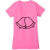 Ladies' Jersey Short-Sleeve Deep V-Neck T-Shirt Thumbnail