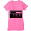 Ladies' Jersey Short-Sleeve Deep V-Neck T-Shirt Thumbnail
