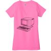 Ladies' Jersey Short-Sleeve Deep V-Neck T-Shirt Thumbnail