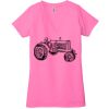 Ladies' Jersey Short-Sleeve Deep V-Neck T-Shirt Thumbnail