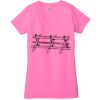 Ladies' Jersey Short-Sleeve Deep V-Neck T-Shirt Thumbnail