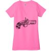 Ladies' Jersey Short-Sleeve Deep V-Neck T-Shirt Thumbnail