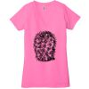 Ladies' Jersey Short-Sleeve Deep V-Neck T-Shirt Thumbnail