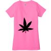 Ladies' Jersey Short-Sleeve Deep V-Neck T-Shirt Thumbnail