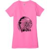 Ladies' Jersey Short-Sleeve Deep V-Neck T-Shirt Thumbnail