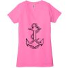 Ladies' Jersey Short-Sleeve Deep V-Neck T-Shirt Thumbnail