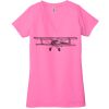 Ladies' Jersey Short-Sleeve Deep V-Neck T-Shirt Thumbnail