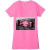 Ladies' Jersey Short-Sleeve Deep V-Neck T-Shirt Thumbnail