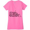 Ladies' Jersey Short-Sleeve Deep V-Neck T-Shirt Thumbnail
