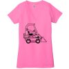 Ladies' Jersey Short-Sleeve Deep V-Neck T-Shirt Thumbnail
