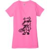 Ladies' Jersey Short-Sleeve Deep V-Neck T-Shirt Thumbnail