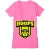 Ladies' Jersey Short-Sleeve Deep V-Neck T-Shirt Thumbnail