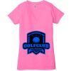 Ladies' Jersey Short-Sleeve Deep V-Neck T-Shirt Thumbnail