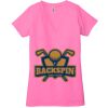 Ladies' Jersey Short-Sleeve Deep V-Neck T-Shirt Thumbnail