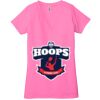 Ladies' Jersey Short-Sleeve Deep V-Neck T-Shirt Thumbnail
