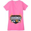 Ladies' Jersey Short-Sleeve Deep V-Neck T-Shirt Thumbnail