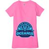 Ladies' Jersey Short-Sleeve Deep V-Neck T-Shirt Thumbnail