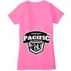 Ladies' Jersey Short-Sleeve Deep V-Neck T-Shirt Thumbnail