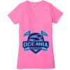 Ladies' Jersey Short-Sleeve Deep V-Neck T-Shirt Thumbnail