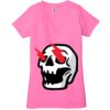 Ladies' Jersey Short-Sleeve Deep V-Neck T-Shirt Thumbnail