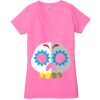 Ladies' Jersey Short-Sleeve Deep V-Neck T-Shirt Thumbnail