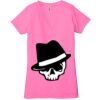 Ladies' Jersey Short-Sleeve Deep V-Neck T-Shirt Thumbnail