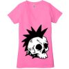 Ladies' Jersey Short-Sleeve Deep V-Neck T-Shirt Thumbnail
