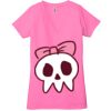 Ladies' Jersey Short-Sleeve Deep V-Neck T-Shirt Thumbnail