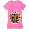 Ladies' Jersey Short-Sleeve Deep V-Neck T-Shirt Thumbnail