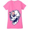 Ladies' Jersey Short-Sleeve Deep V-Neck T-Shirt Thumbnail