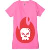 Ladies' Jersey Short-Sleeve Deep V-Neck T-Shirt Thumbnail