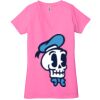 Ladies' Jersey Short-Sleeve Deep V-Neck T-Shirt Thumbnail