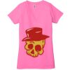 Ladies' Jersey Short-Sleeve Deep V-Neck T-Shirt Thumbnail