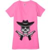 Ladies' Jersey Short-Sleeve Deep V-Neck T-Shirt Thumbnail