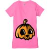 Ladies' Jersey Short-Sleeve Deep V-Neck T-Shirt Thumbnail