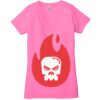 Ladies' Jersey Short-Sleeve Deep V-Neck T-Shirt Thumbnail
