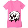 Ladies' Jersey Short-Sleeve Deep V-Neck T-Shirt Thumbnail
