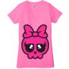 Ladies' Jersey Short-Sleeve Deep V-Neck T-Shirt Thumbnail
