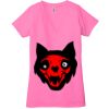 Ladies' Jersey Short-Sleeve Deep V-Neck T-Shirt Thumbnail