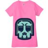 Ladies' Jersey Short-Sleeve Deep V-Neck T-Shirt Thumbnail